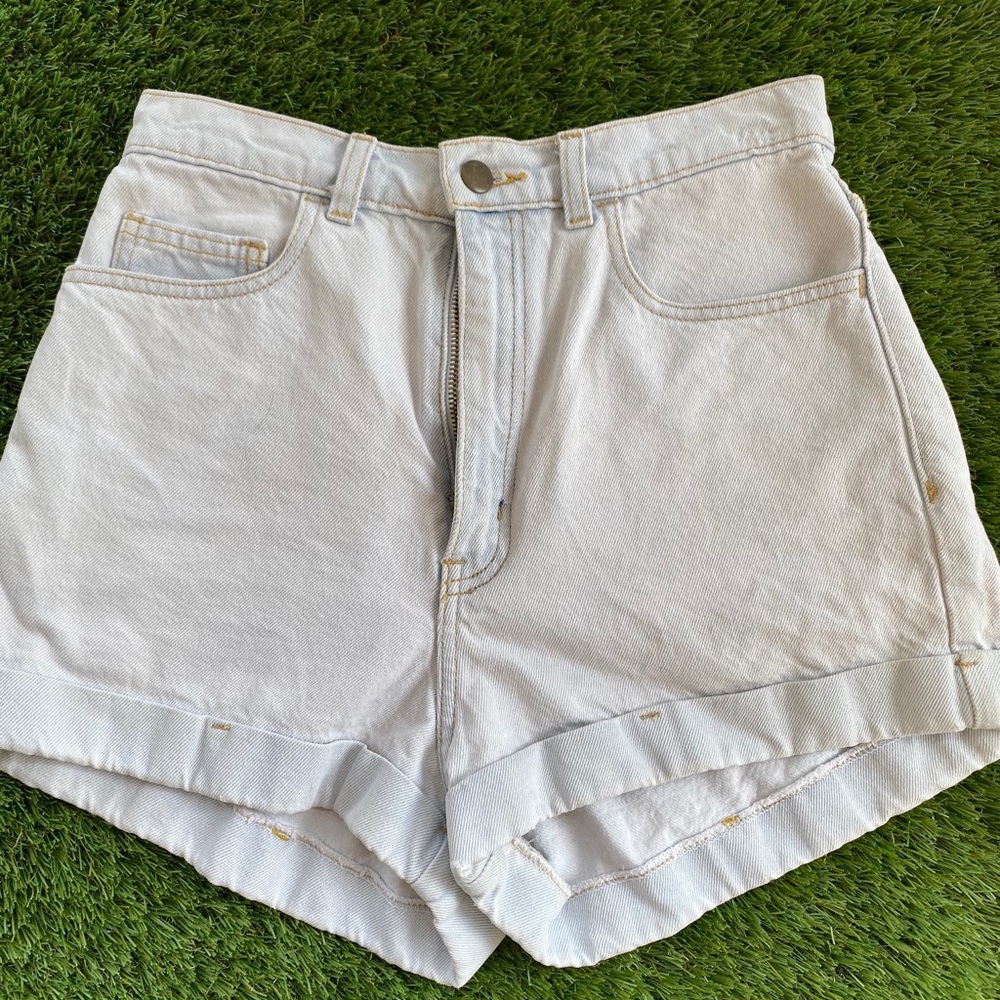 American apparel jean shorts